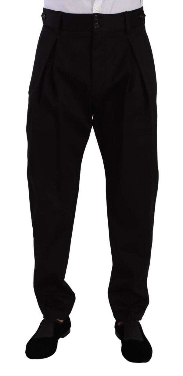 Elegant Slim-Fit Cotton Trousers