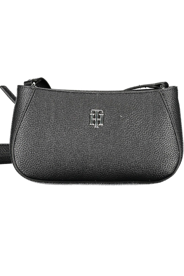 Black Polyethylene Women Handbag