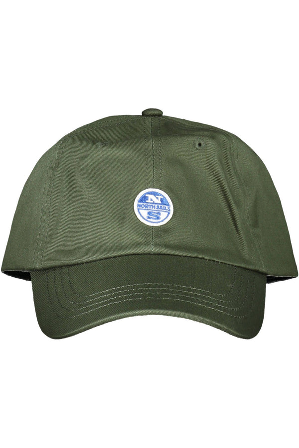 Green Cotton Men Cap