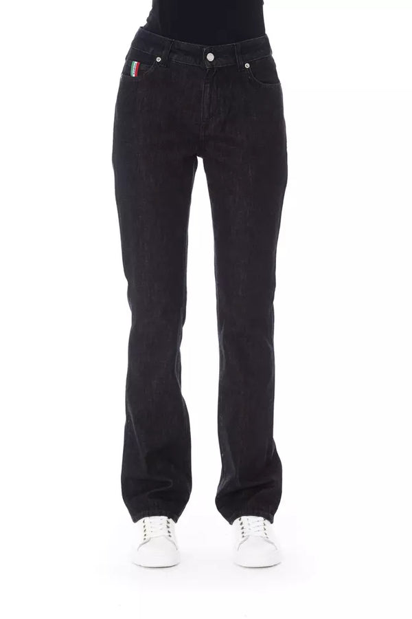 Black Cotton Women Jeans