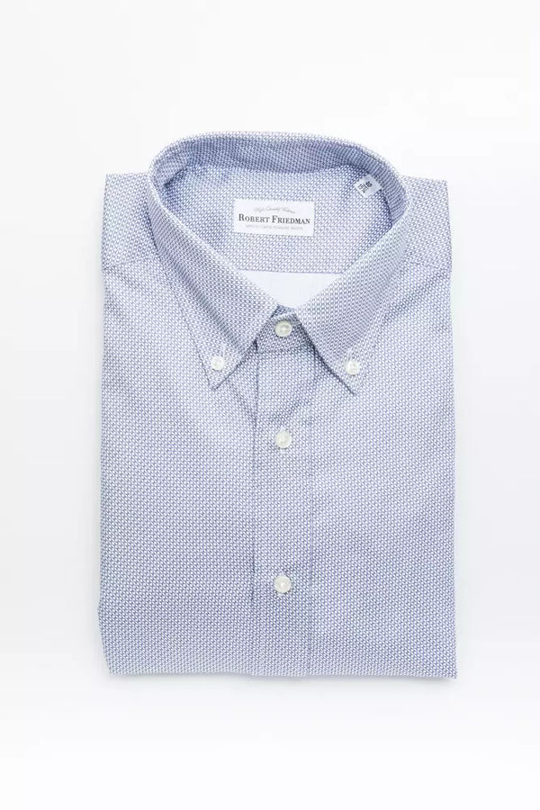 Light Blue Cotton Men Shirt