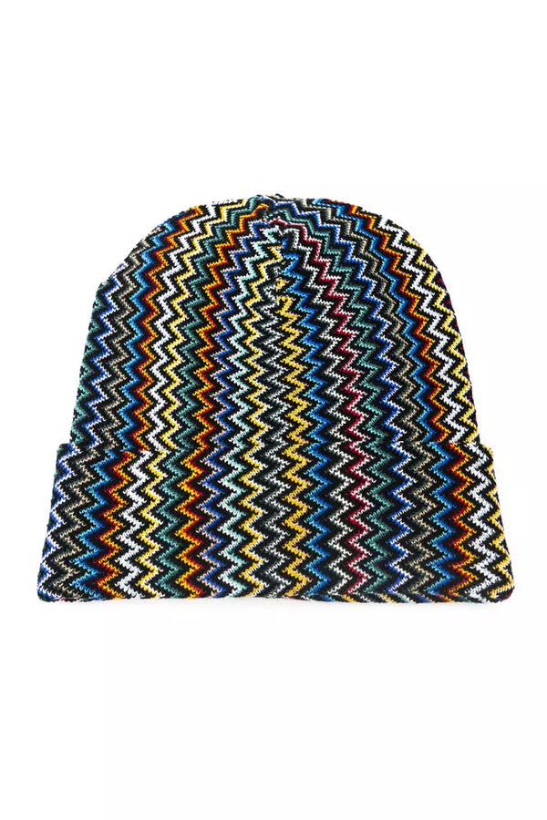 Multicolor Wool Men Hat