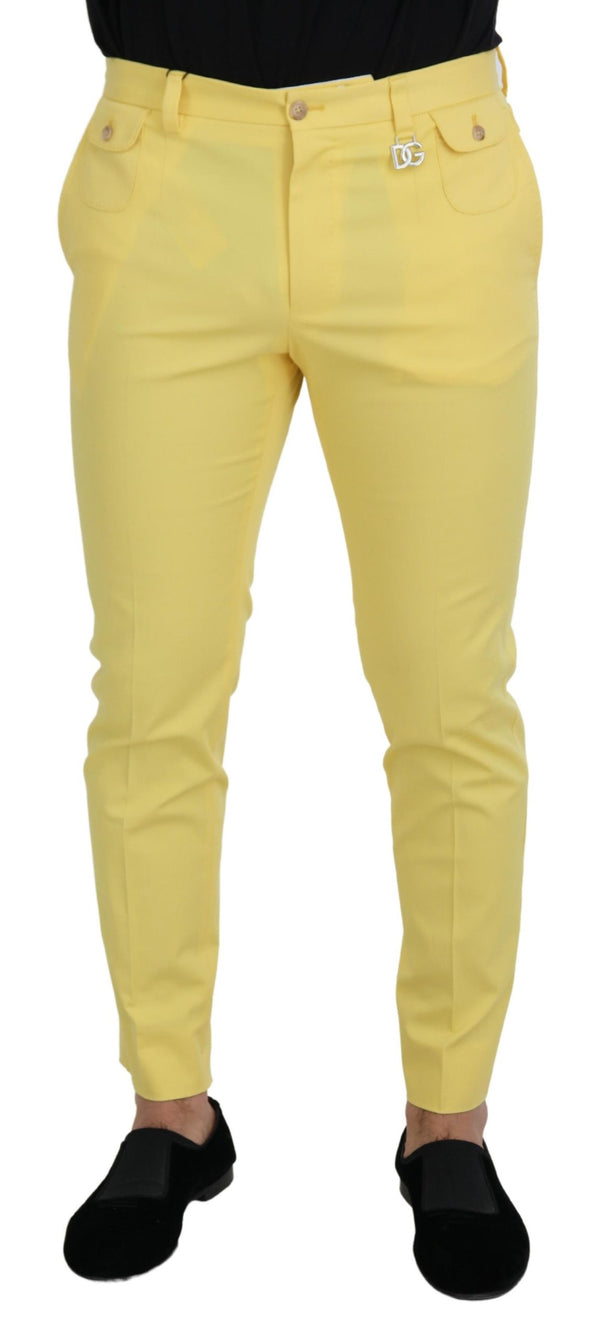 Sun-Kissed Yellow Cotton Trousers