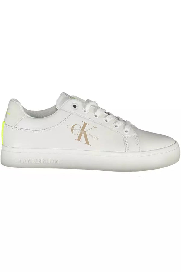 White Leather Women Sneaker