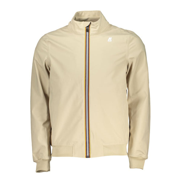 Beige Contrast Detail Sports Jacket