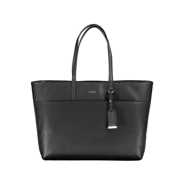 Black Polyester Handbag