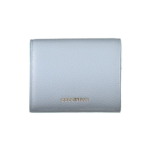 Light Blue Leather Wallet