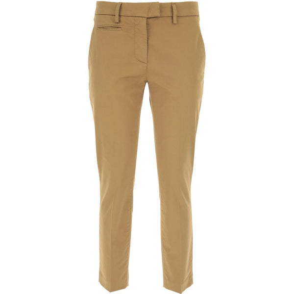 Brown Cotton Jeans & Pant