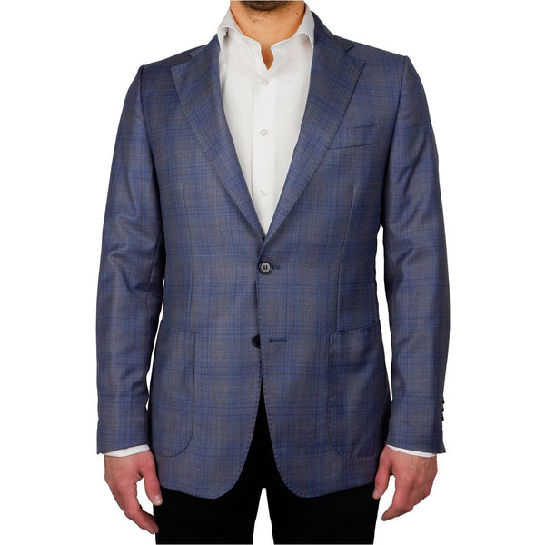 Blue Wool Vergine Blazer