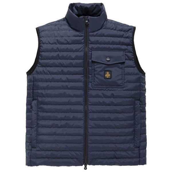 Elegant Men's Down Vest in Sumptuous Blue