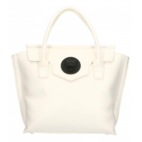 Elegant White Handbag With Magnetic Closure