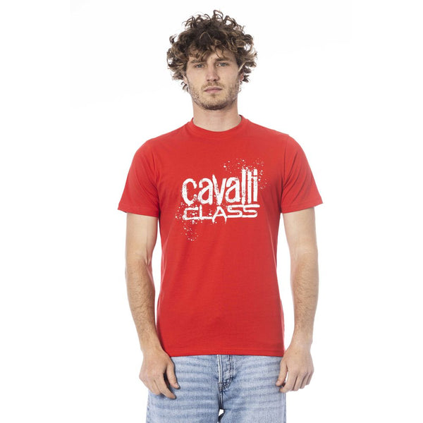 Red Cotton Men T-Shirt