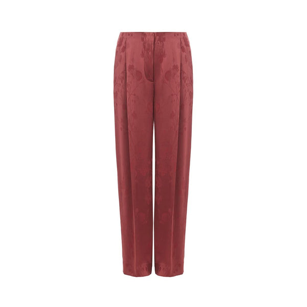 Elegant Red Tailored Pants