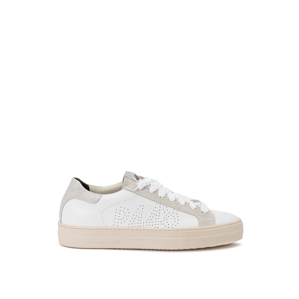 Elegant White Leather Sneakers