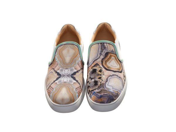 Sailor Boat Orlato Flat Star Agate Print Slip On Sneakers