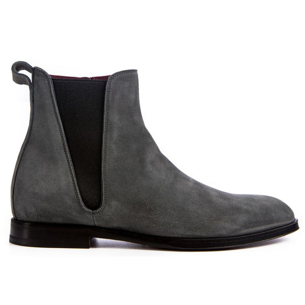 Gray Leather Di Calfskin Boot