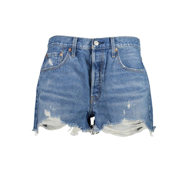 Chic Vintage 501 Denim Shorts with Worn Effect