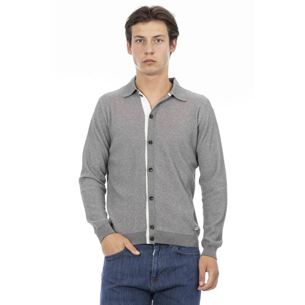 Gray Cotton Men Shirt