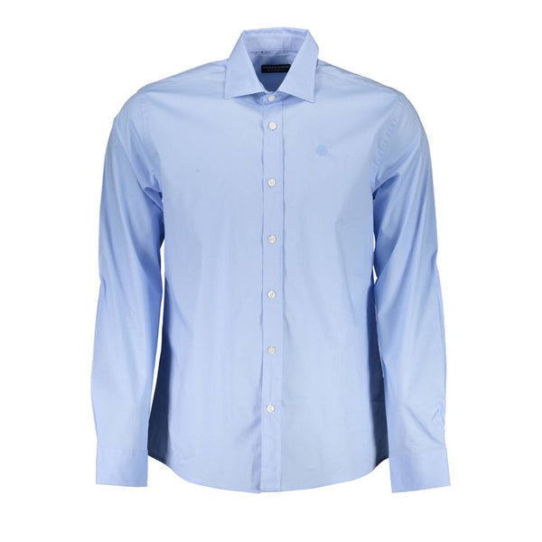 Light Blue Cotton Men Shirt