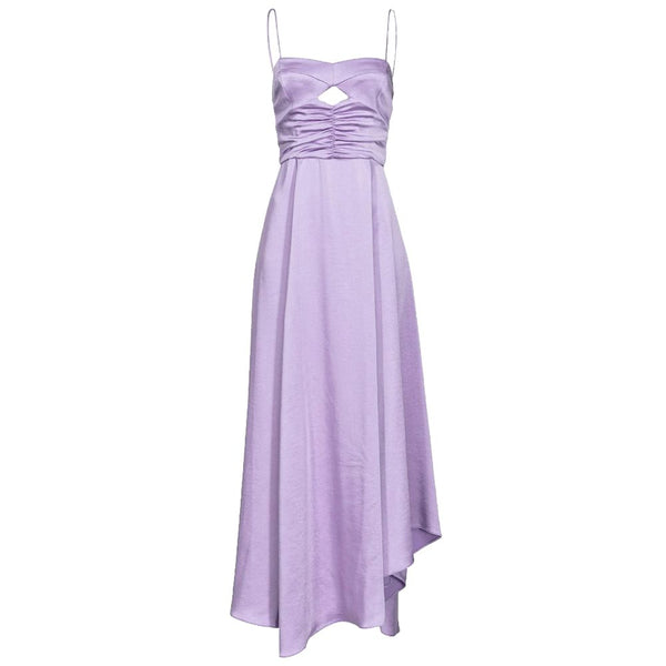 Purple Polyester Dress