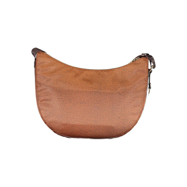 Brown Polyester Handbag