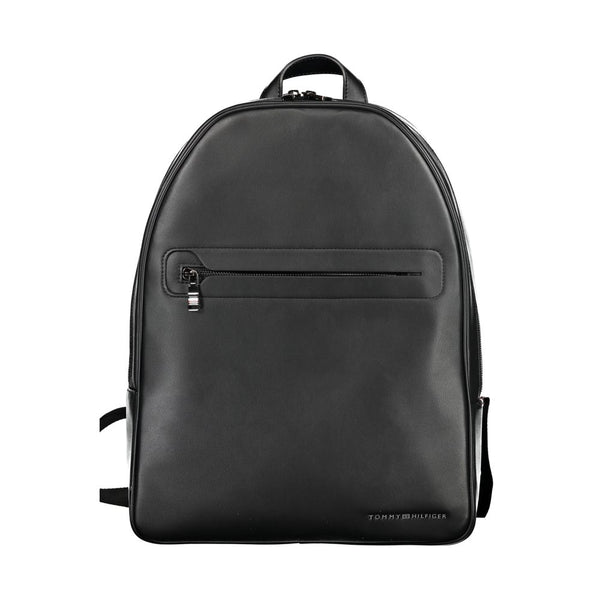 Black Polyester Backpack