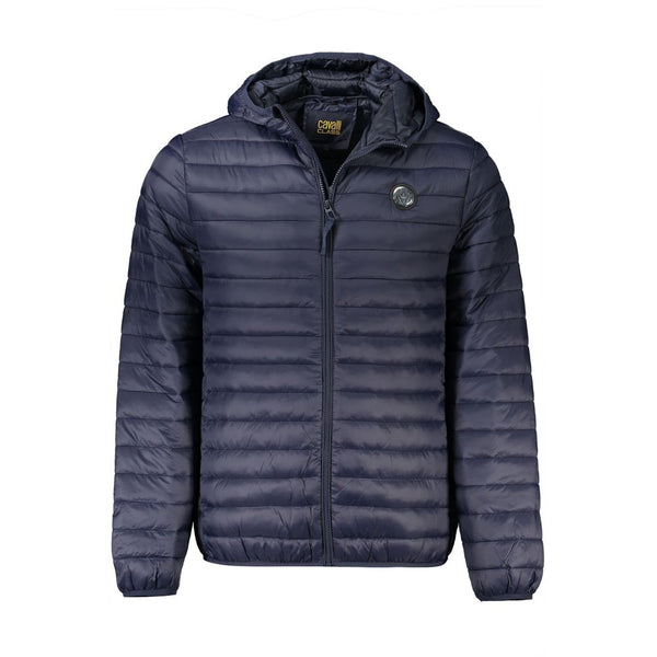 Blue Polyamide Men Jacket