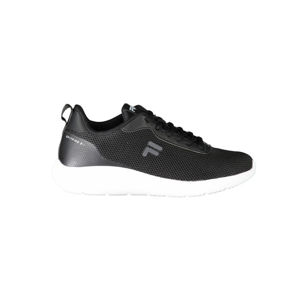 Black Polyester Women Sneaker