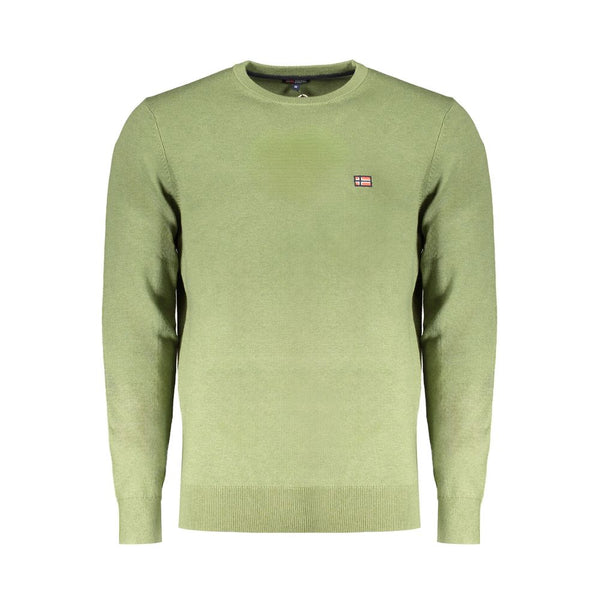 Green Wool Mens Sweater