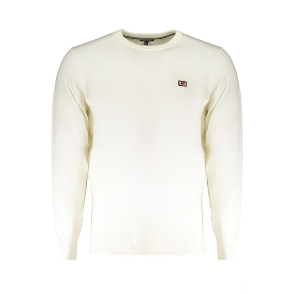 White Wool Mens Sweater