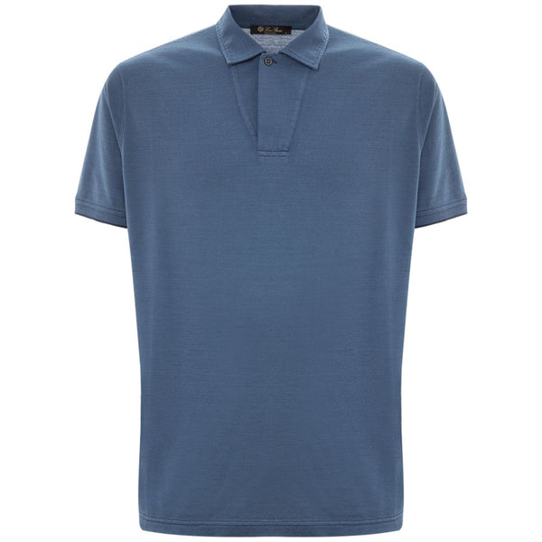 Light Blue Cotton Polo Shirt