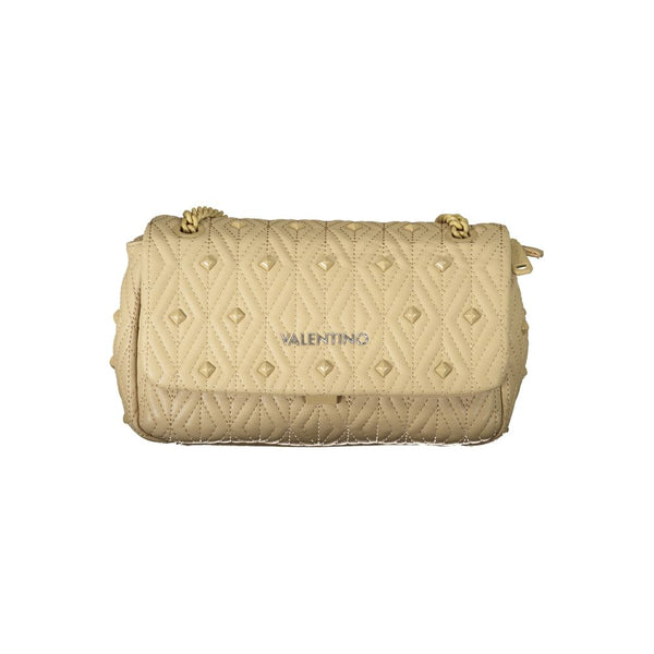 Beige Polyester Handbag