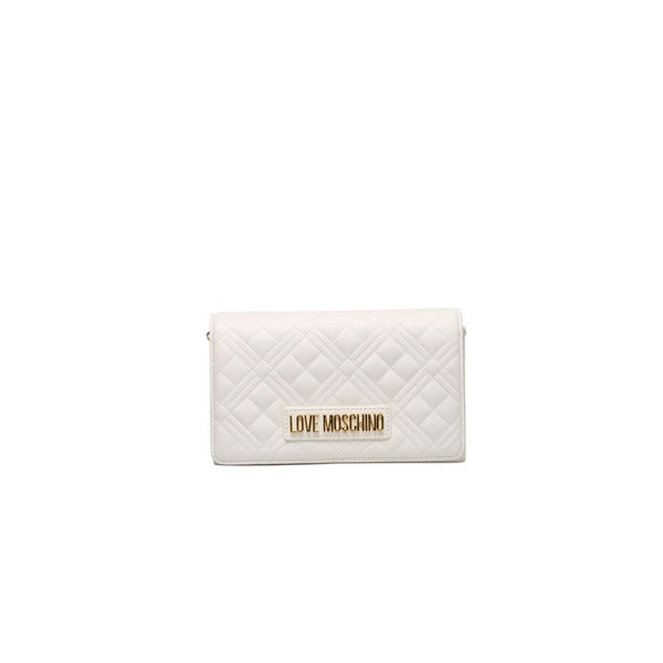 White Polyethylene Crossbody Bag