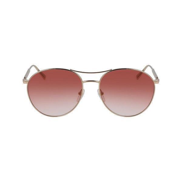 Rose Gold Metal Sunglasses