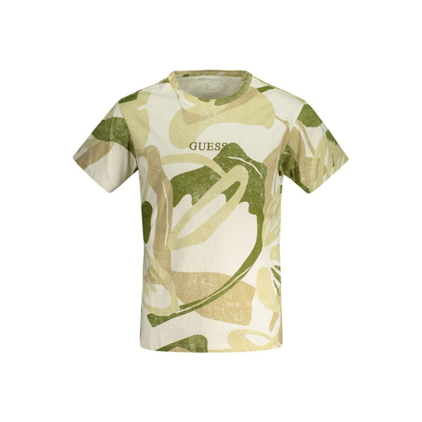 Beige Cotton Men T-Shirt