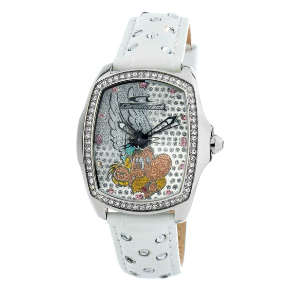 White Leather Watch