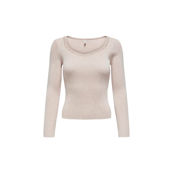 Beige Viscose Sweater