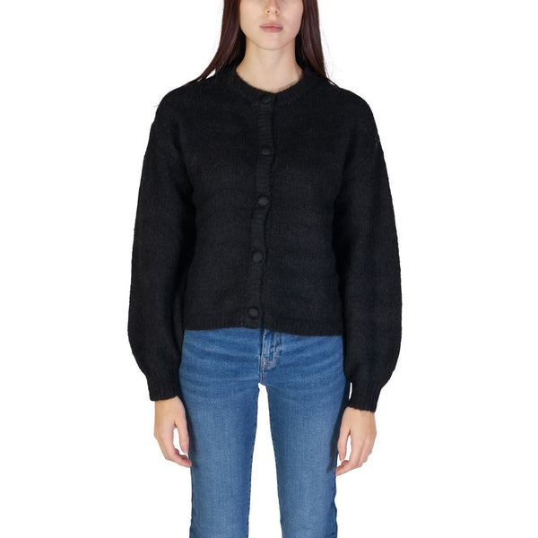 Black Recycled Polyester Cardigan