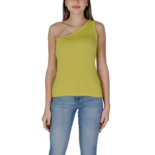 Yellow Cotton Tops & T-Shirt