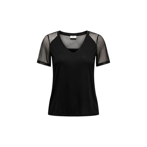 Black Cotton Tops & T-Shirt