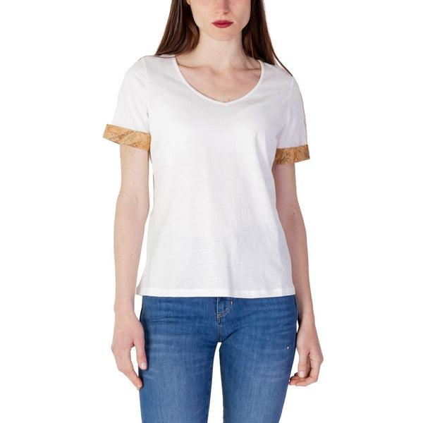 Cream Cotton Tops & T-Shirt