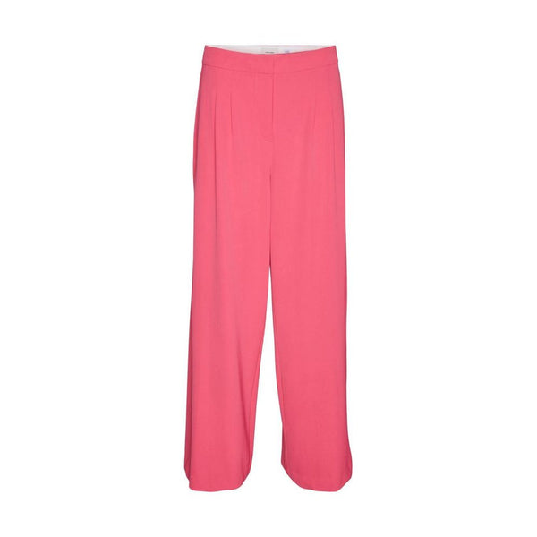 Pink Polyester Jeans & Pant