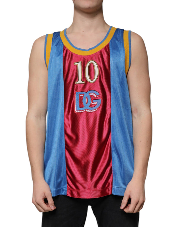 Multicolor Jersey Tank Sleeveless T-shirt