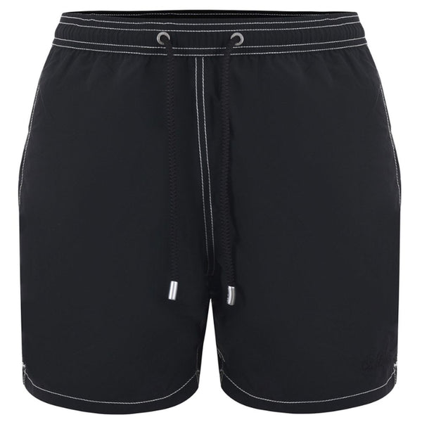 Black Polyester Men's Swim Trunk