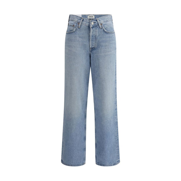 V-waist baggy Jeans