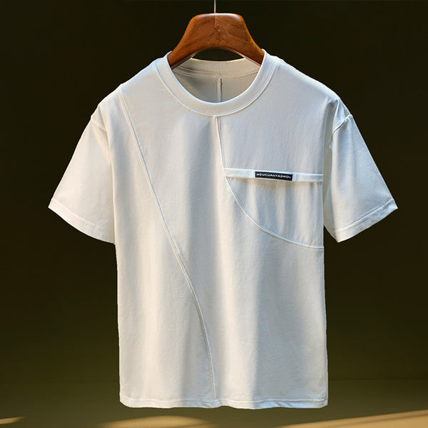 Summer New Men's Short Sleeve Quick-drying Ice Silk Thin