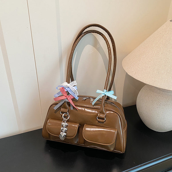 New Autumn Winter Retro One Shoulder Underarm Pillow Bag