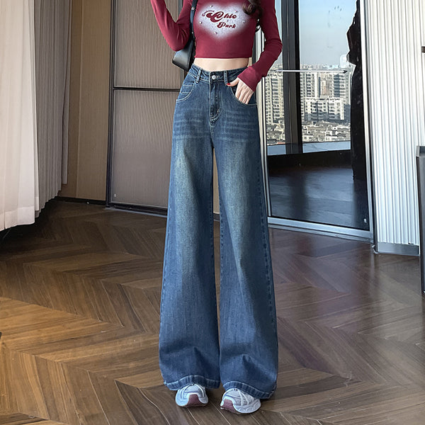 Women's Stretch High Waist Jeans Vintage